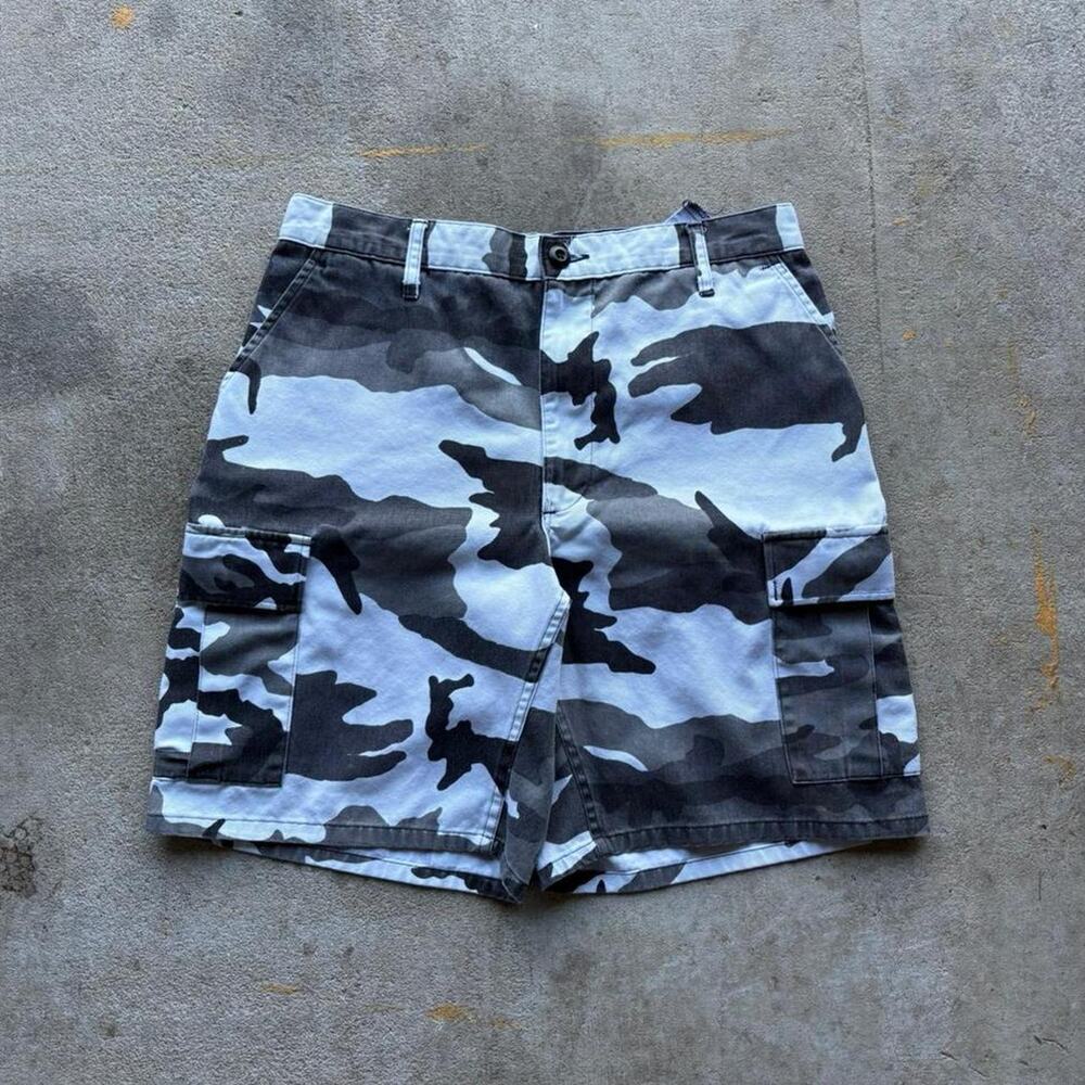 Vintage military shorts medium arctic camo propper